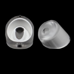 LED asymmetric 45 degree lens 22mm single lens 3030 3535